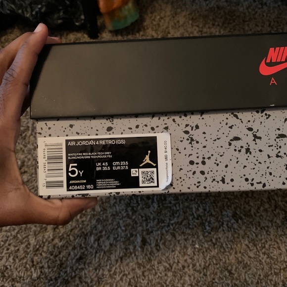 Jordan Retro 4 Fire Rec - Picture 5 of 5